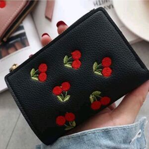 NWT, Cherry Embriodery Wallet